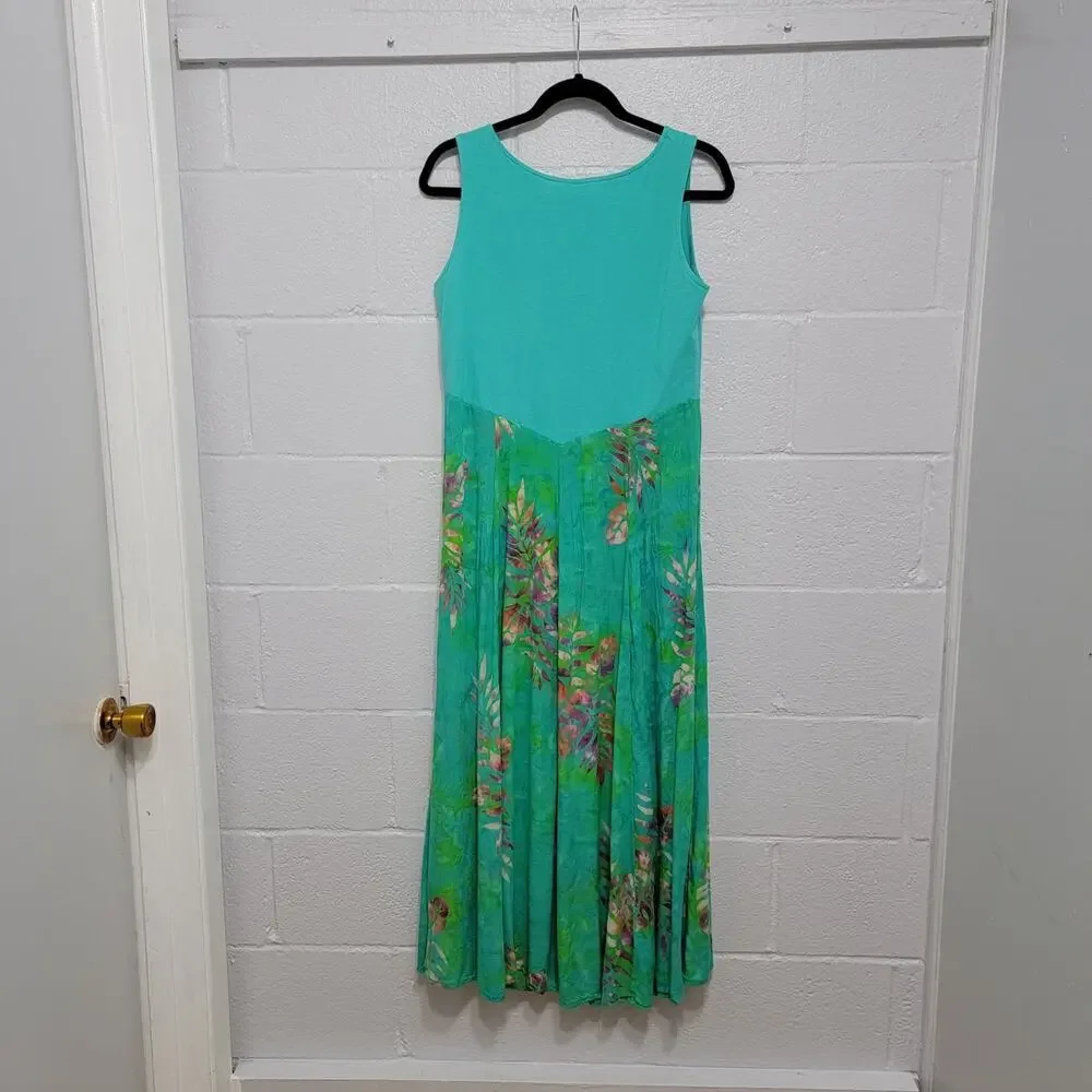 Soft Surroundings Batik Maxi Sleeveless Dress Small - Picture 3 of 10